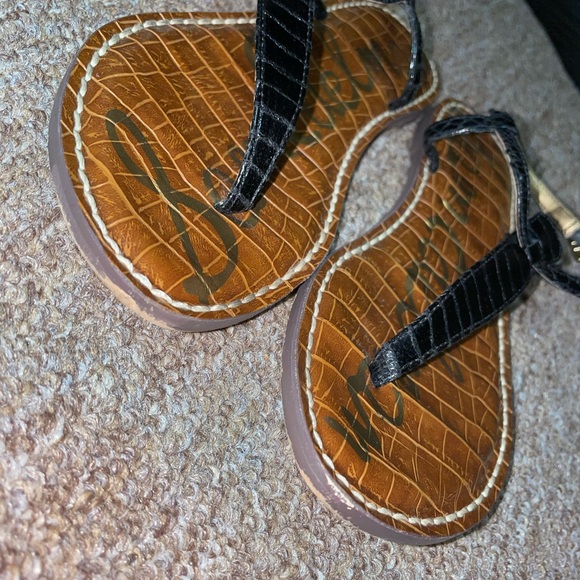 Sam Edelman Gigi Thong Sandal Black Boa - Picture 2 of 4